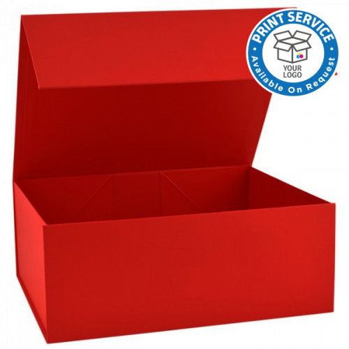 Extra large deep Gloss Red Boxes are perfect as hamper boxes
